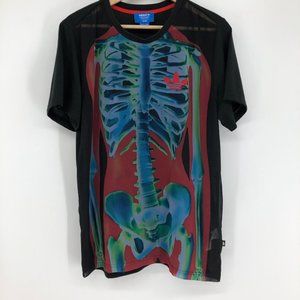 49. ADidas Originals Women's Oversized Rita Ora X Ray Skeleton T-Shirt size M